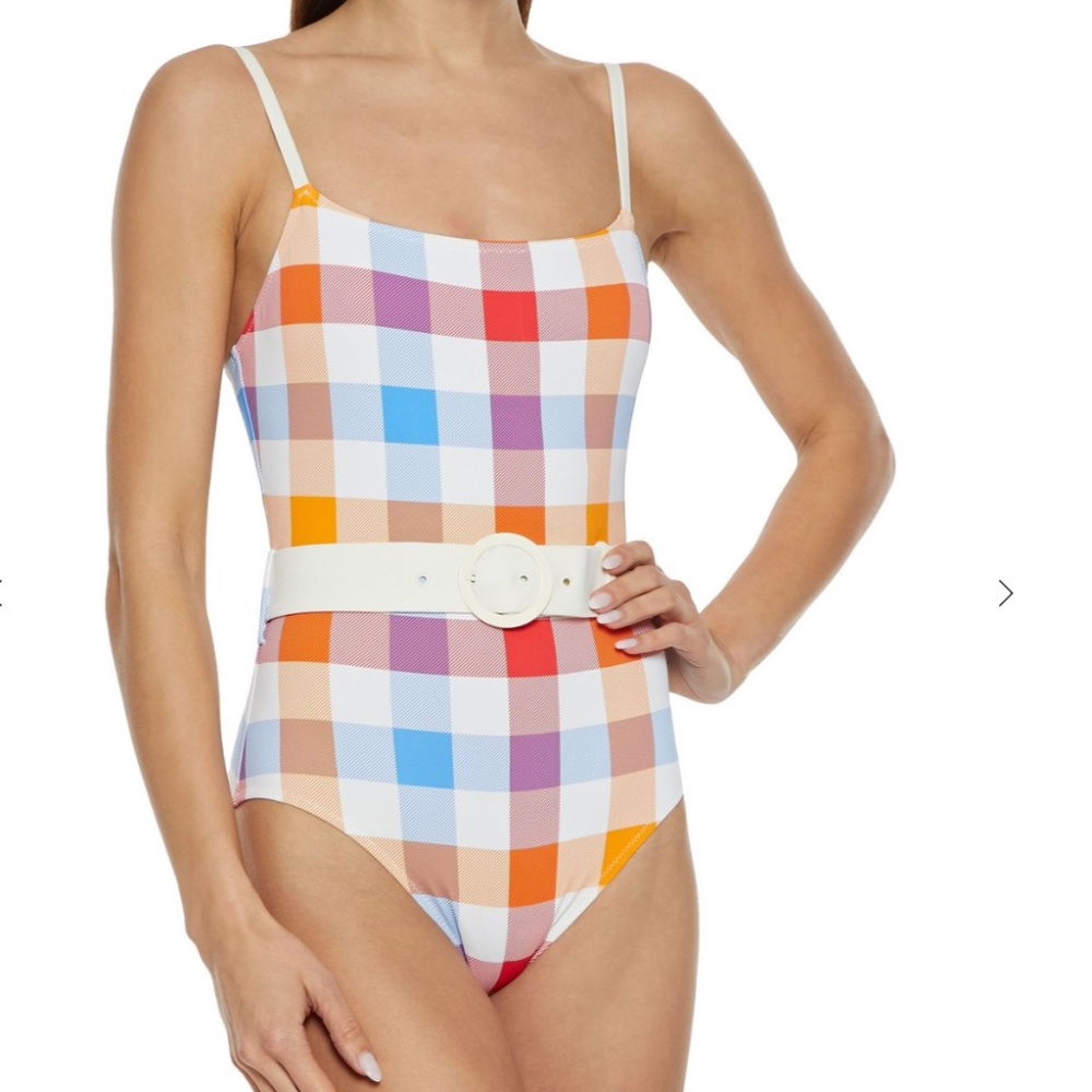 NWT Solid & Striped Plaid One Piece